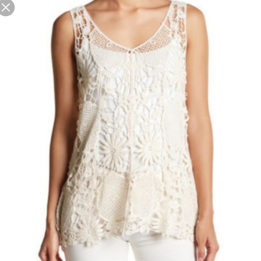  Olivia Sky NWT Crochet Tank Top Size 1X
